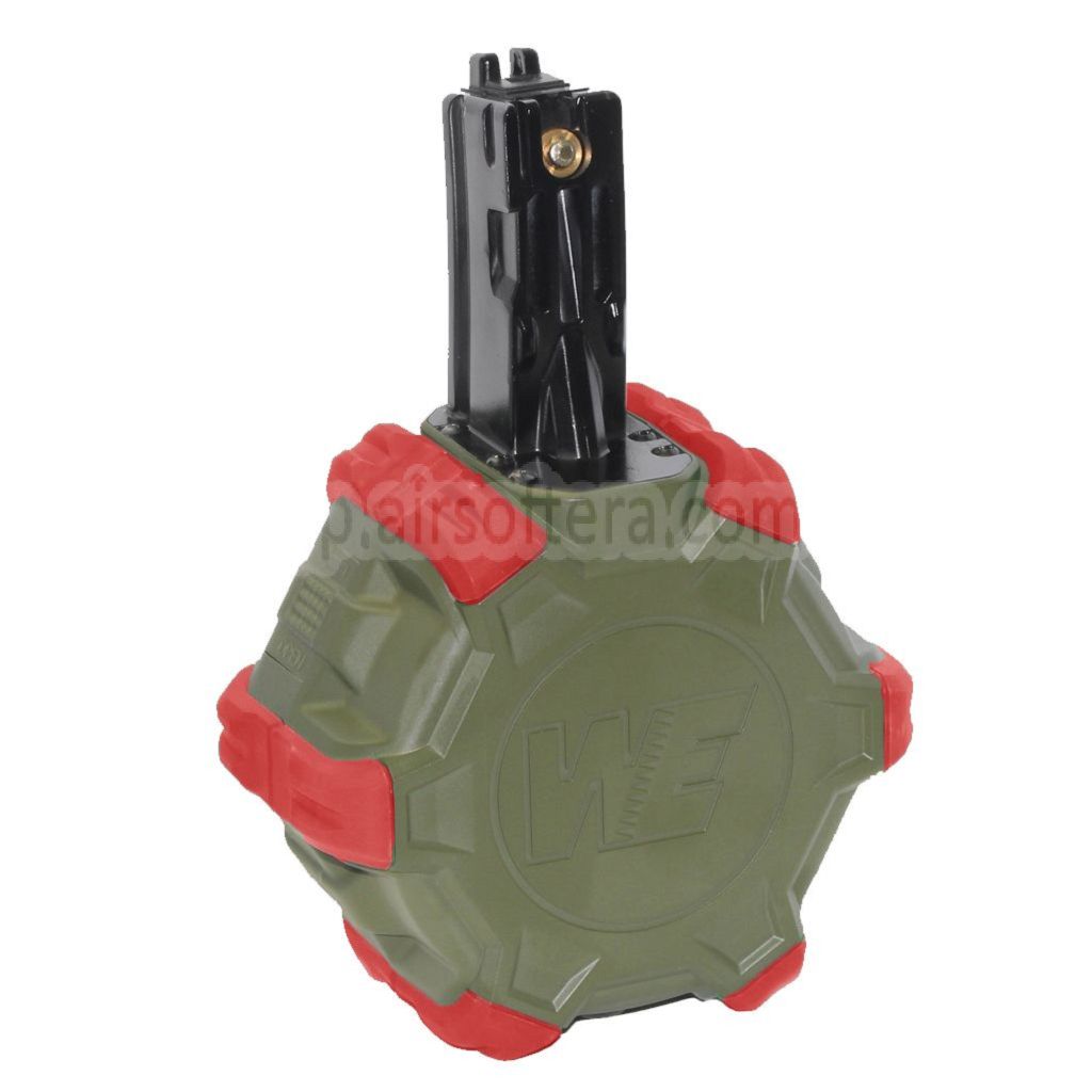 WE (WE-TECH) 350発ガスドラムマガジン WE AP APACHE MP5シリーズ GBBライフル対応