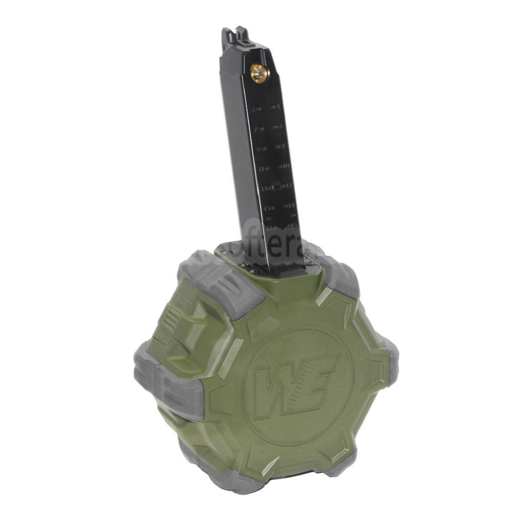 WE (WE-TECH) 350発ガスドラムマガジン G17 G18C Gシリーズ GBBピストル対応