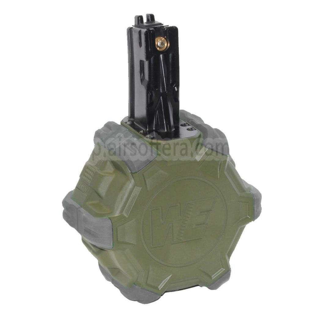 WE (WE-TECH) 350発ガスドラムマガジン WE AP APACHE MP5シリーズ GBBライフル対応