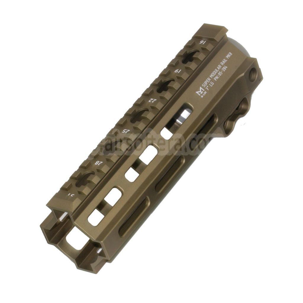 5KU 7インチ MK8 M-LOK ハンドガードレールシステム東京マルイ AEG GBB MWS M4 ライフルエアガンに適しています