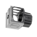 5KU CNCアルミ製 LAF-24スタイル マズルブレーキ フラッシュハイダー +24mm CW 時計回りネジバレル ライフル エアソフトガン ブラック