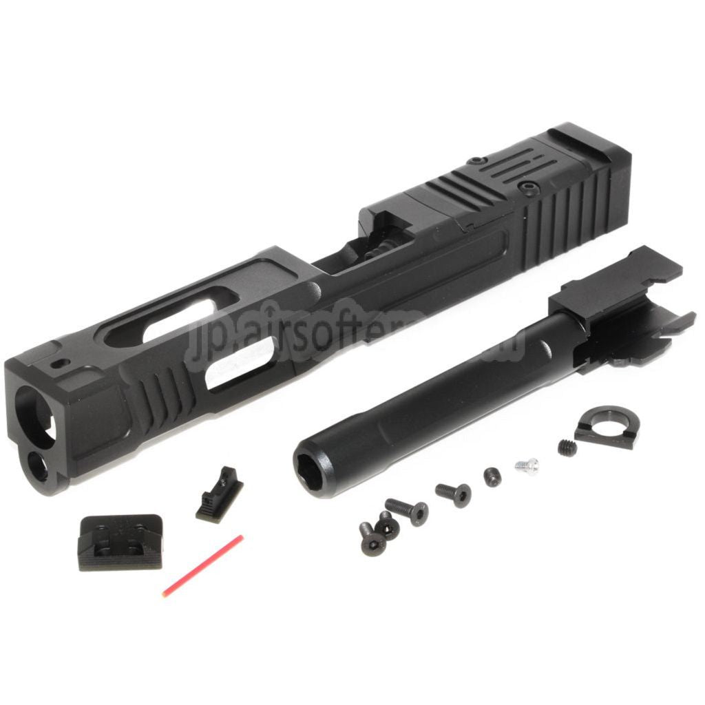 5KU CNC MK2 RMRカット バレルスライドセット 東京マルイ G17シリーズ GBBピストル対応 ブラック