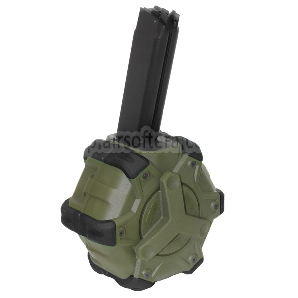 WE (WE-TECH) 350発ガスドラムマガジン WE PCCタイプ 888/888C/RARS/R5C/M4/M16シリーズ GBBライフル対応