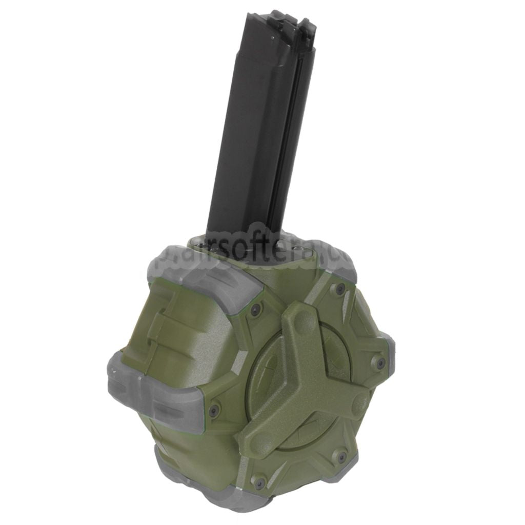 WE (WE-TECH) 350発ガスドラムマガジン WE PCCタイプ 888/888C/RARS/R5C/M4/M16シリーズ GBBライフル対応