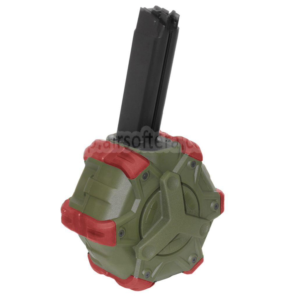 WE (WE-TECH) 350発ガスドラムマガジン WE PCCタイプ 888/888C/RARS/R5C/M4/M16シリーズ GBBライフル対応