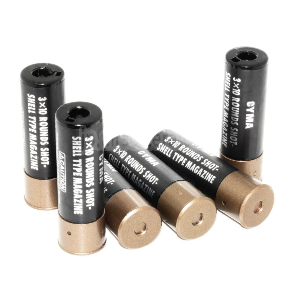 CYMA 6個入り プラスチック製 ショットガン スペアシェルマガジン 4発キャリア付き CYMA 東京マルイ M870 ショットガン エアソフトガン対応