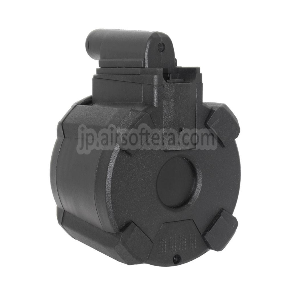 BATTLEAXE 1400発電動ドラムマガジン CYMA GOLDEN EAGLE Double Eagle 東京マルイ M870 ショットガン エアガン対応 ブラック