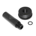 5KU DTK PUTNIK モックサプレッサー サイレンサートレーサーアダプター +36mm CW 時計回りネジ ブラック