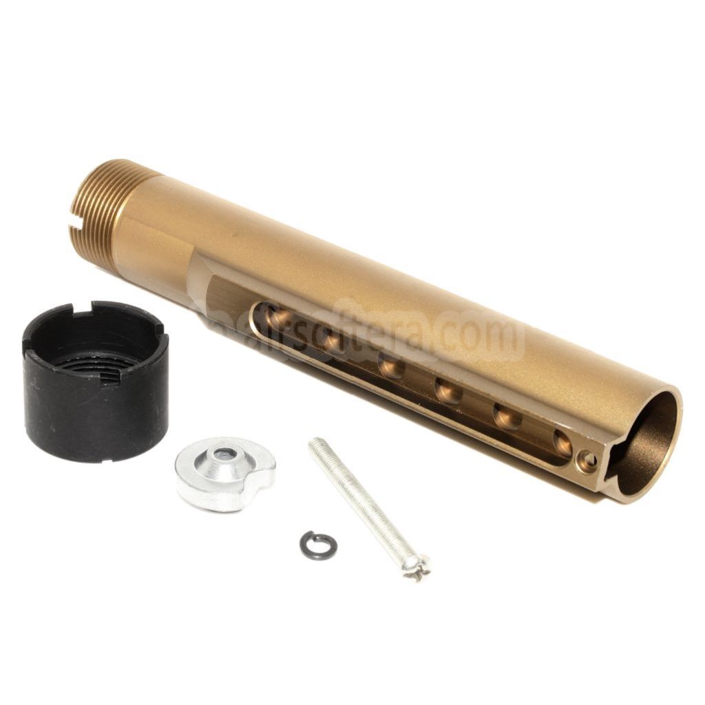 E&C 168mm 5ポジション エクステンデッドストック バッファーチューブアダプター E&C 416A5シリーズ AEGライフル エアソフトガン対応