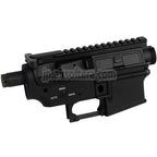 E&C MURスタイル 上部・下部メタルボディレシーバー（20mmトップレール付き）E&C 東京マルイ QD V2 ギアボックス M4 M16シリーズ AEGライフル対応 ブラック
