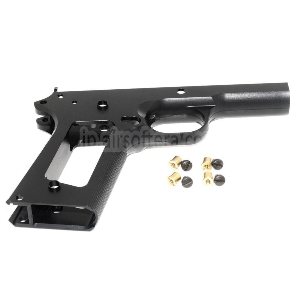 KF AIRSOFT CNCアルミロワーフレーム（東京マルイ M1911シリーズ GBBピストル対応 ） ブラック
