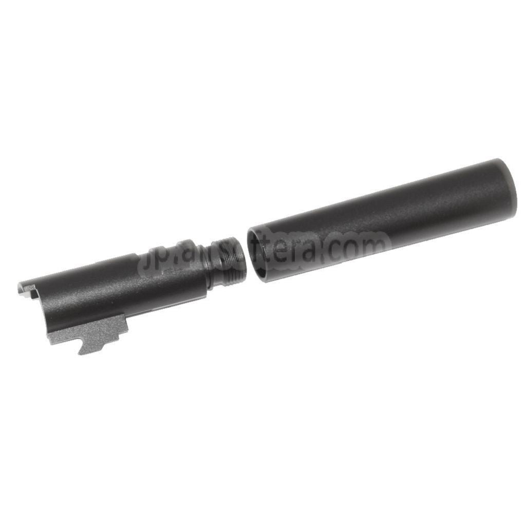 KF AIRSOFT CNCアルミ製ブルスタイルアウターバレル +11mm CW AW WE 東京マルイ HI-CAPA 5.1 GBBピストル対応