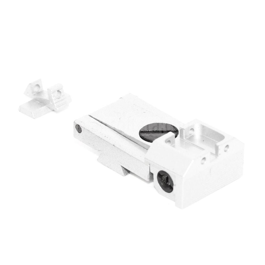 KF AIRSOFT CNCスチールフロントリアサイトセット  KJ AW WE 東京マルイ HI-CAPAシリーズ GBBピストル対応