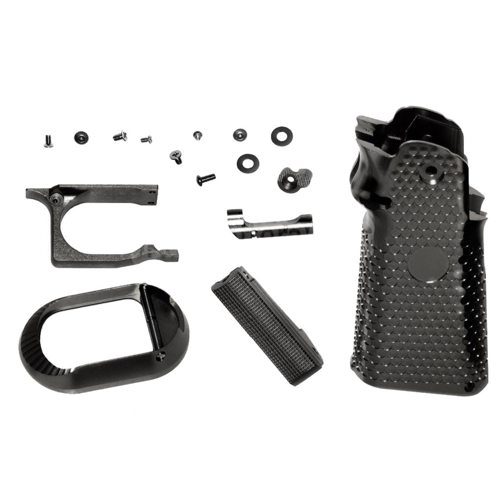 KF AIRSOFT CNCアルミグリップセット ARMY ARMAMENT R501 R601 R603 EMG AW WE 東京マルイ HI-CAPAシリーズ GBBピストル対応