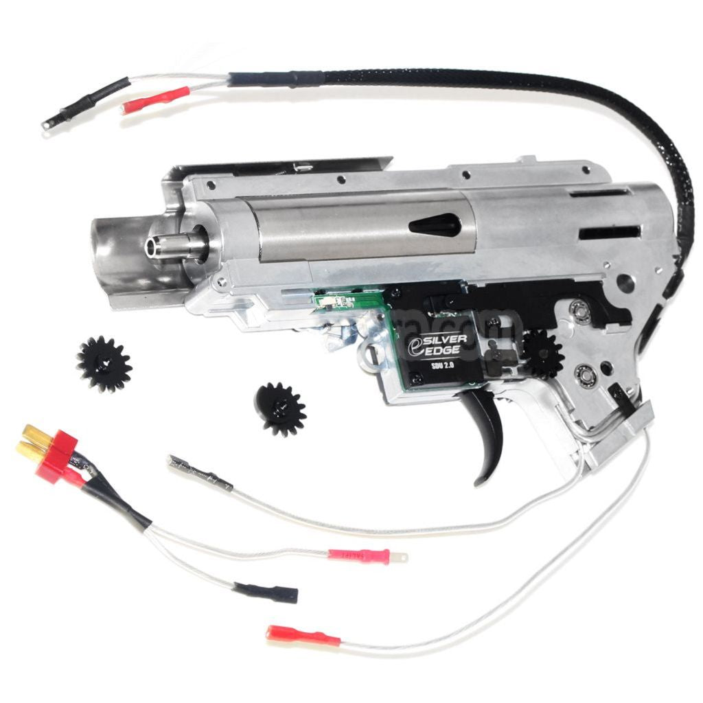 APS SDU 2.0 e-Silver Edge バージョン2 V2ギアボックス QDクイックチェンジスプリングシステム M4 M16シリーズ電動ガンライフル対応 エアソフトガン リアワイヤード