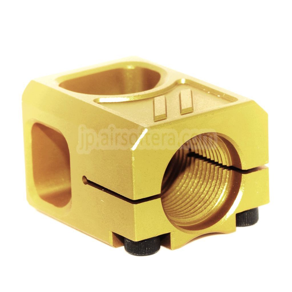 5KU CNCアルミコンペンセイター V2 -14mm CCW G17 GBBピストル対応 エアソフト