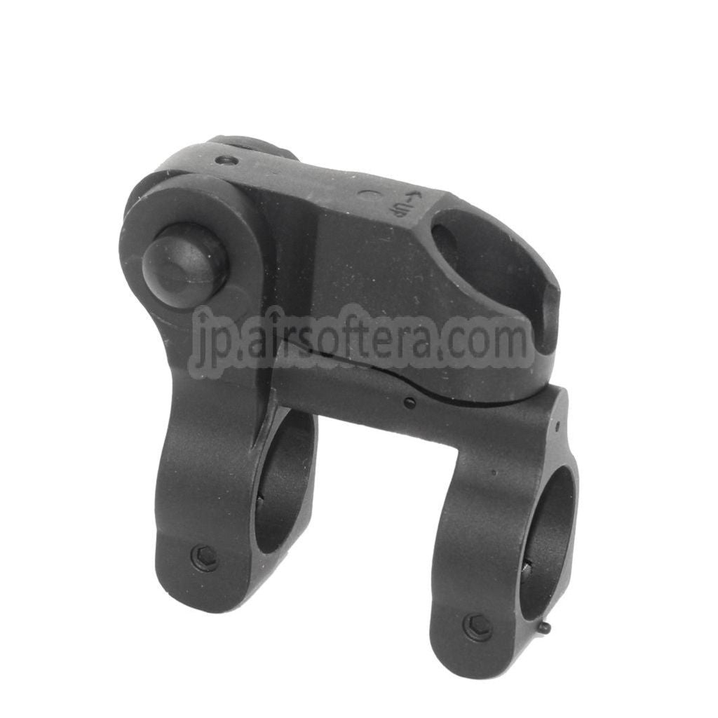 GOLDEN EAGLE SPRスタイル タクティカルフリップアップフロントサイト M4/M16シリーズ電動ガンライフル対応 ブラック