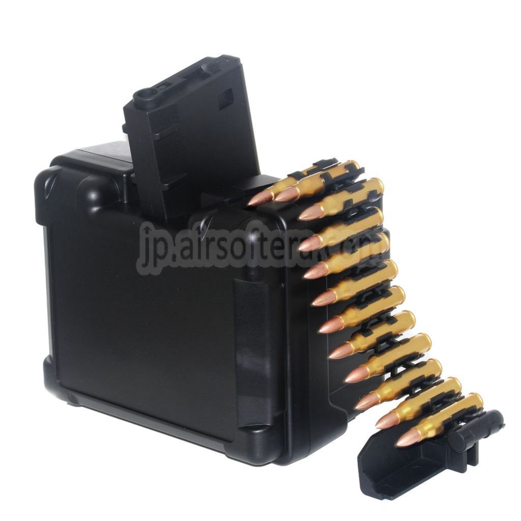 GOLDEN EAGLE 2600発電動ドラムマガジン（GOLDEN EAGLE FightLite MCR LMG M4シリーズ電動ガン対応エアソフトガン ブラック