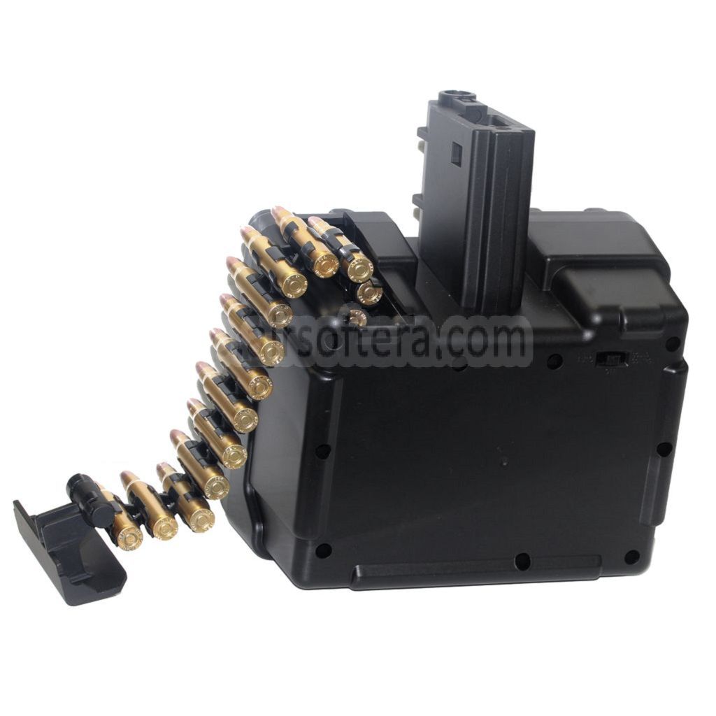 GOLDEN EAGLE 2600発電動ドラムマガジン（GOLDEN EAGLE FightLite MCR LMG M4シリーズ電動ガン対応エアソフトガン ブラック