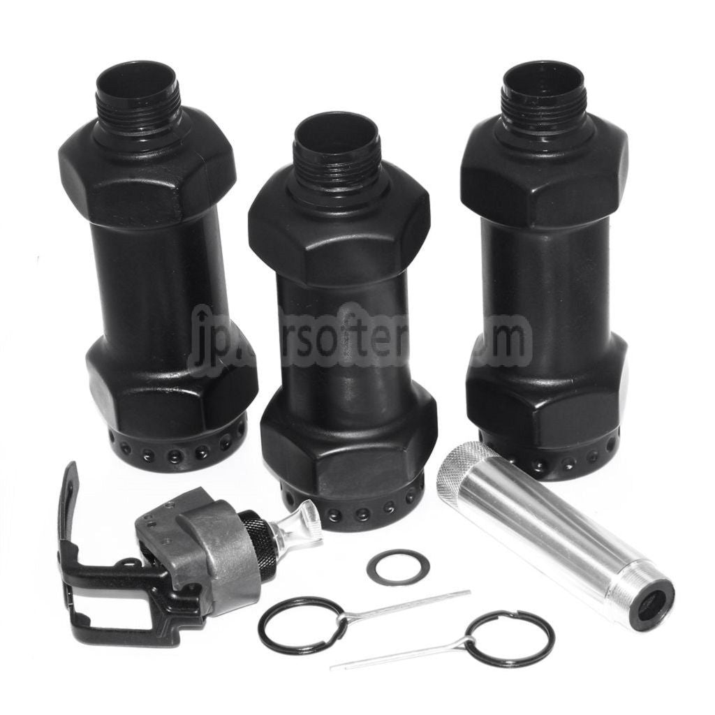 APS HAKKOTSU サンダーB CO2サウンドグレネード ダンブルベルシェルボトル 3個入り コア付き