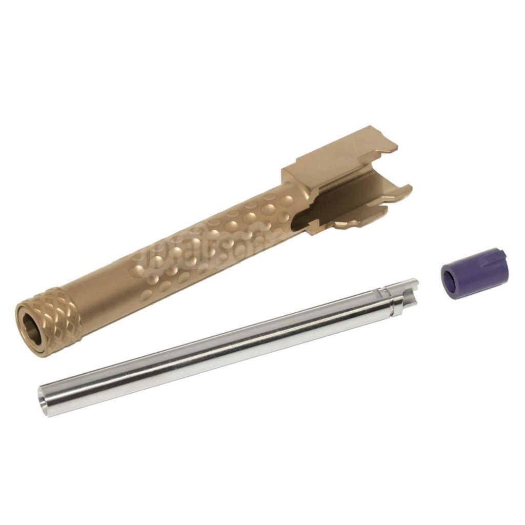 PTSライセンス取得ZEVアウターバレル&Laylax Nine Ball 6.00mmインナーバレルセット ISSC M22 EMG SAI BLU Lonewolf ZEV G&P P80 AW WE 東京マルイ G17シリーズ GBBピストル対応