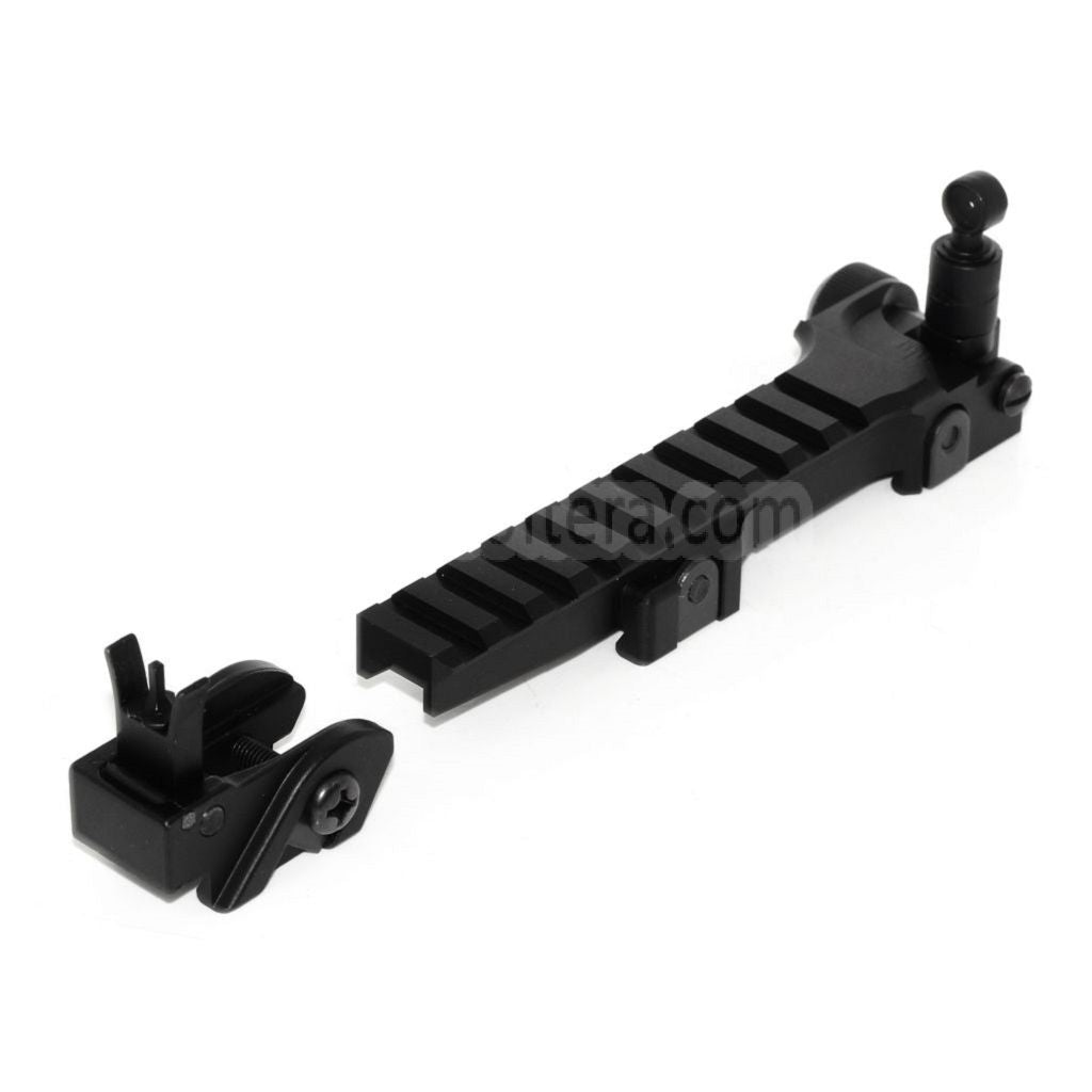 DOUBLE BELL KACスタイル フリップアップサイトレールセット G36シリーズAEG GBBライフル対応 ブラック