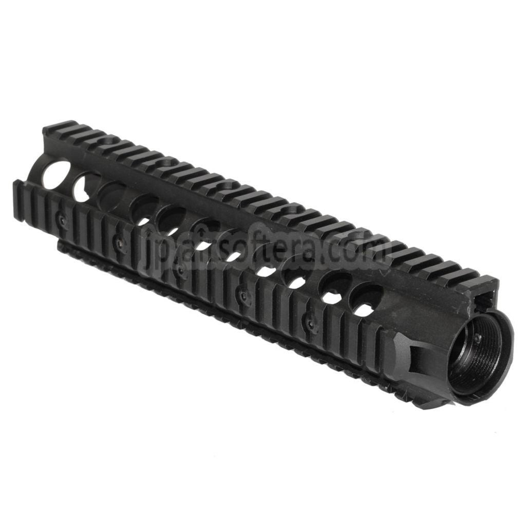 CYMA 10.5インチ 265mm アルミアッパーカット RAS ハンドガードレールシステム CYMA G&P VFC KING ARMS 東京マルイ M4 AEG GBB ライフル エアソフトガン対応 ブラック