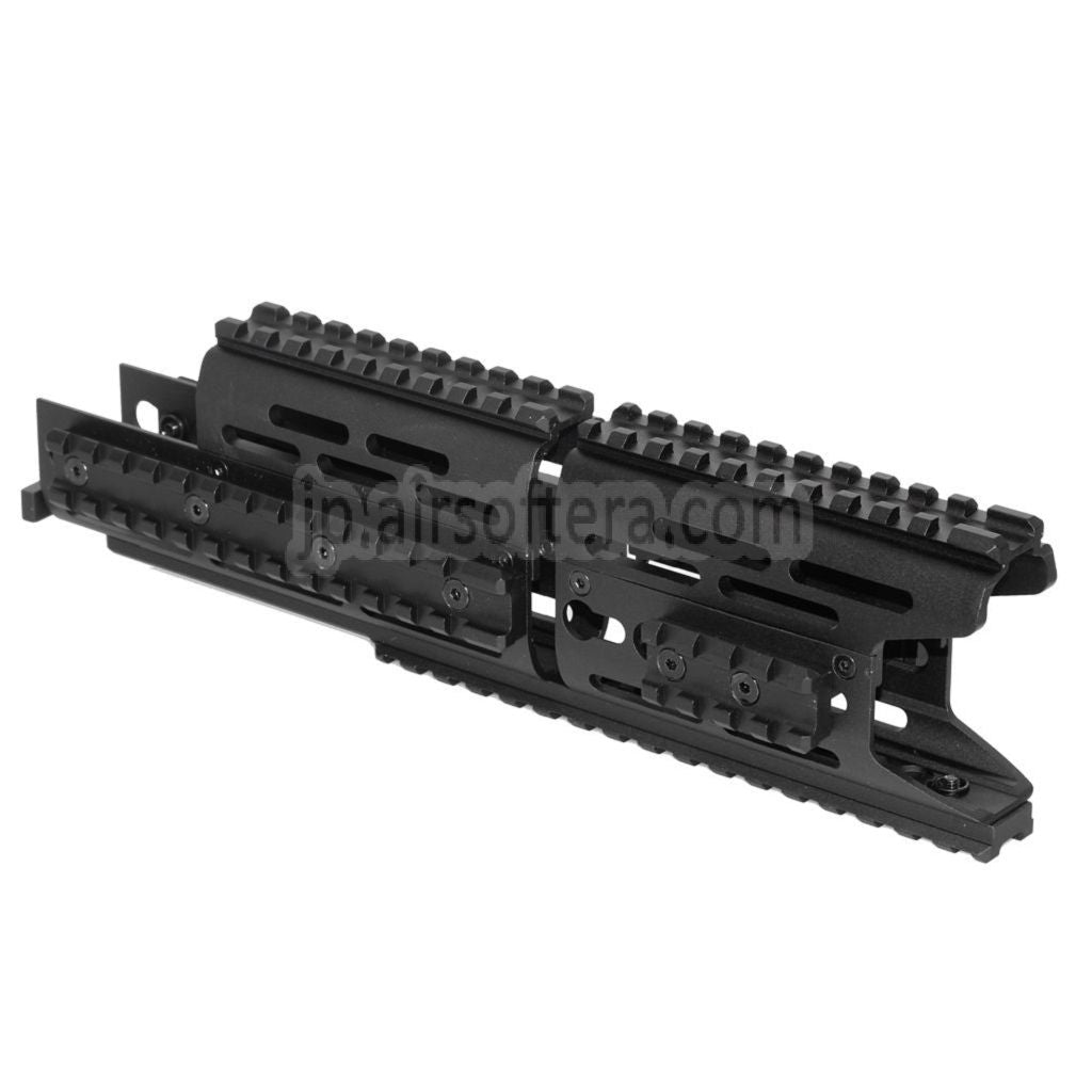 CYMA 276mm アルミ AK モジュラー KeyMod RIS ハンドガードレールシステム CYMA E&L 東京マルイ AK シリーズ AEG ライフル エアソフトガン対応 ブラック