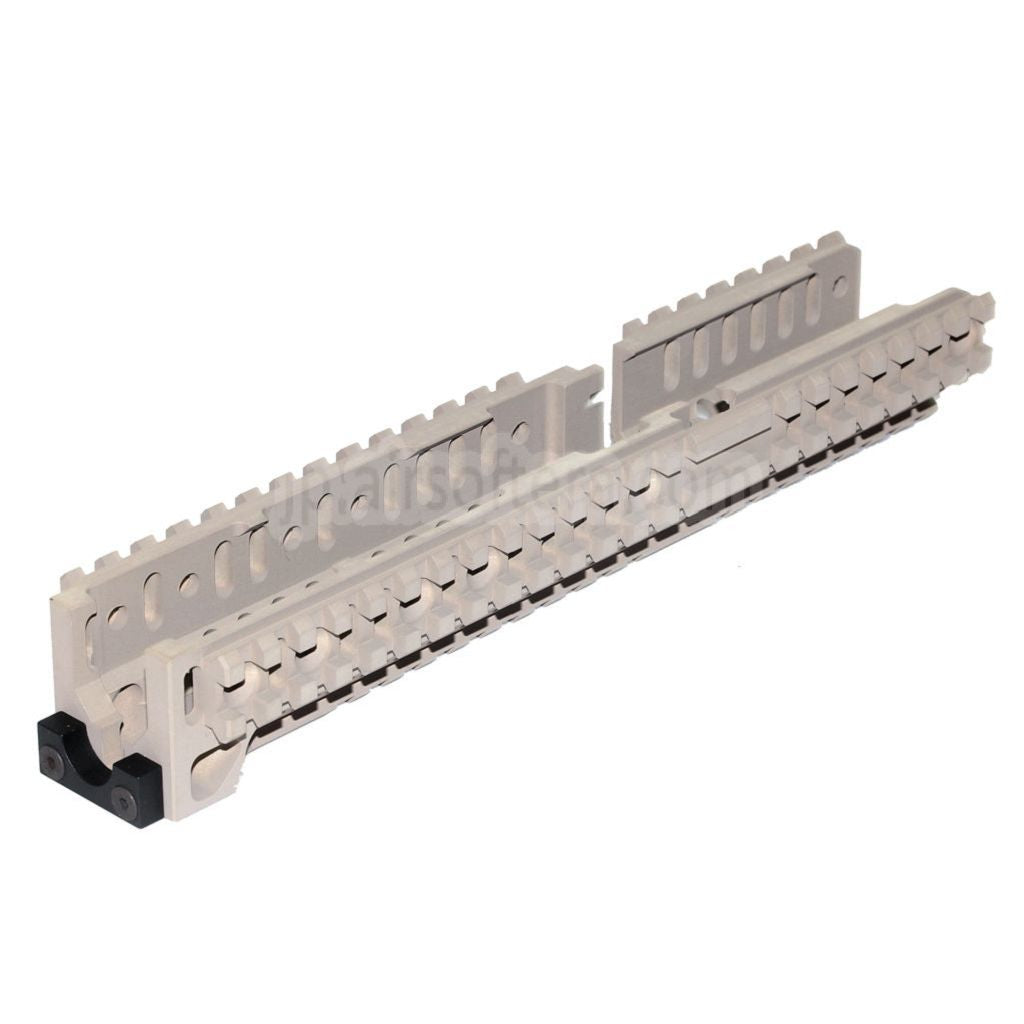 5KU CNC 254mm B30スタイル ロングロワーハンドガードレールシステム D-Boys LCT GHK AKM AK74 AK102 AK104 AK105 AKシリーズ AEGライフル エアガン デザートタン