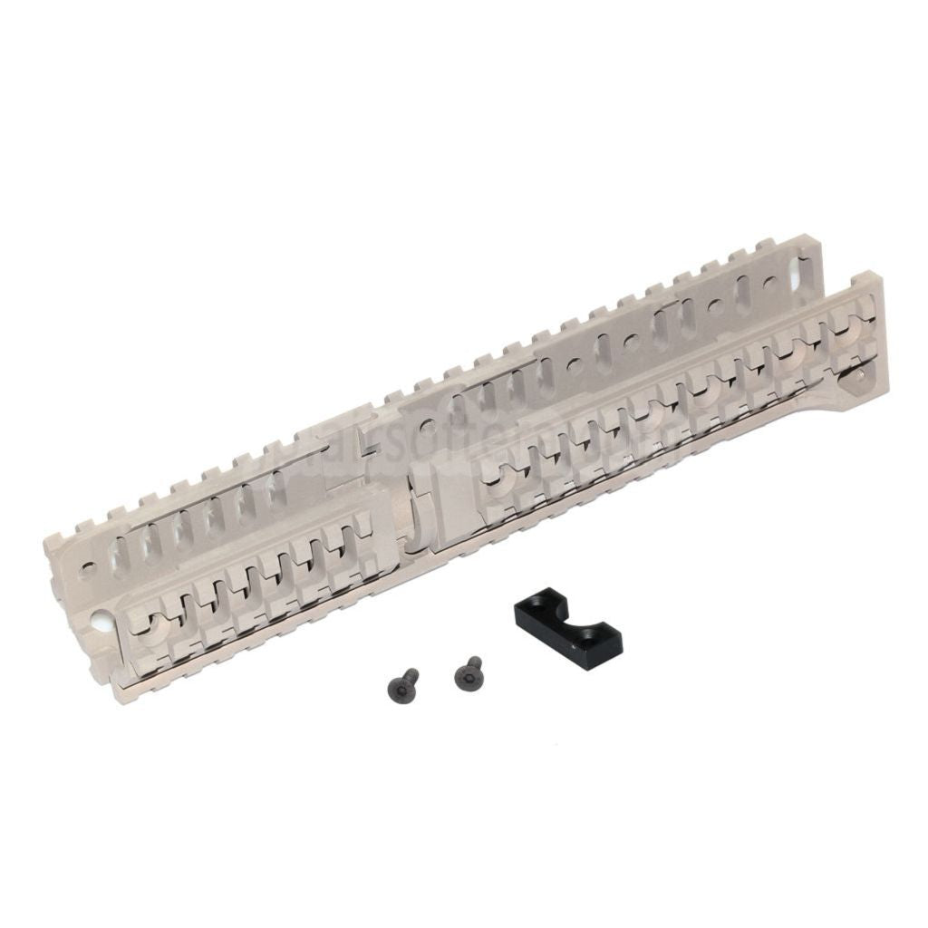 5KU CNC 254mm B30スタイル ロングロワーハンドガードレールシステム D-Boys LCT GHK AKM AK74 AK102 AK104 AK105 AKシリーズ AEGライフル エアガン デザートタン