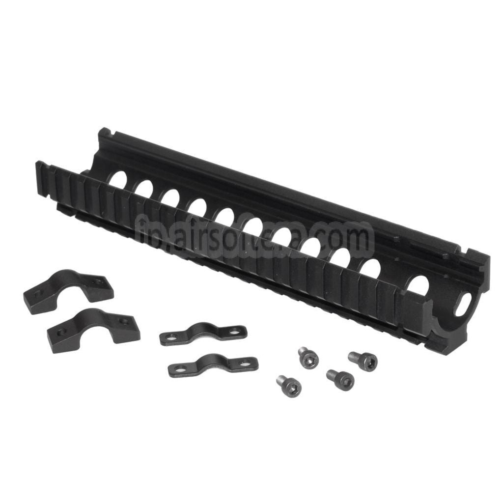 CYMA 242mmアルミ製ロワーハンドガードレールシステム CYMA G&P 東京マルイ AK74シリーズ電動ガンライフルエアガン対応 ブラック