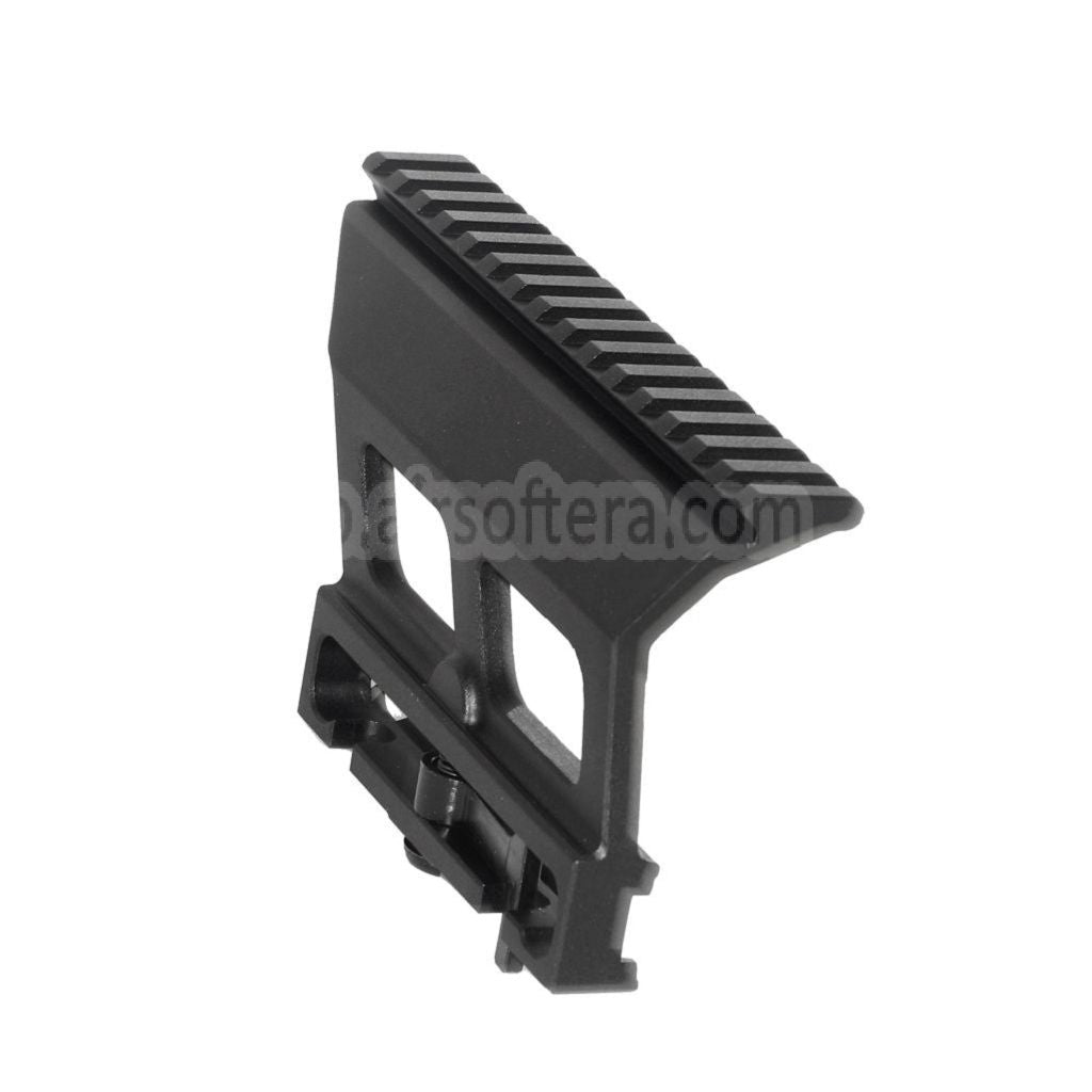 CYMA 155mm アルミレール QD スコープマウント SVD AKシリーズ AEGライフル対応 エアソフトガン ブラック
