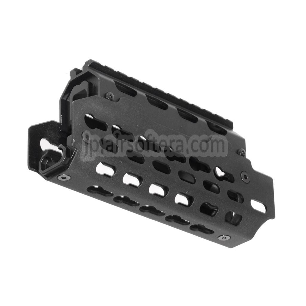 CYMA アルミ KeyMod ハンドガードレールシステム AK74Uシリーズ AEG GBBライフル対応 エアソフトガン ブラック