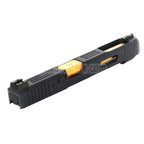 EMGライセンス取得済み SAI™ Tier One コンペティション コンプリートアッパーキット ゴールドバレルスライドセット AW WE EMG BLU G17 G34 GBBピストル対応 ブラック