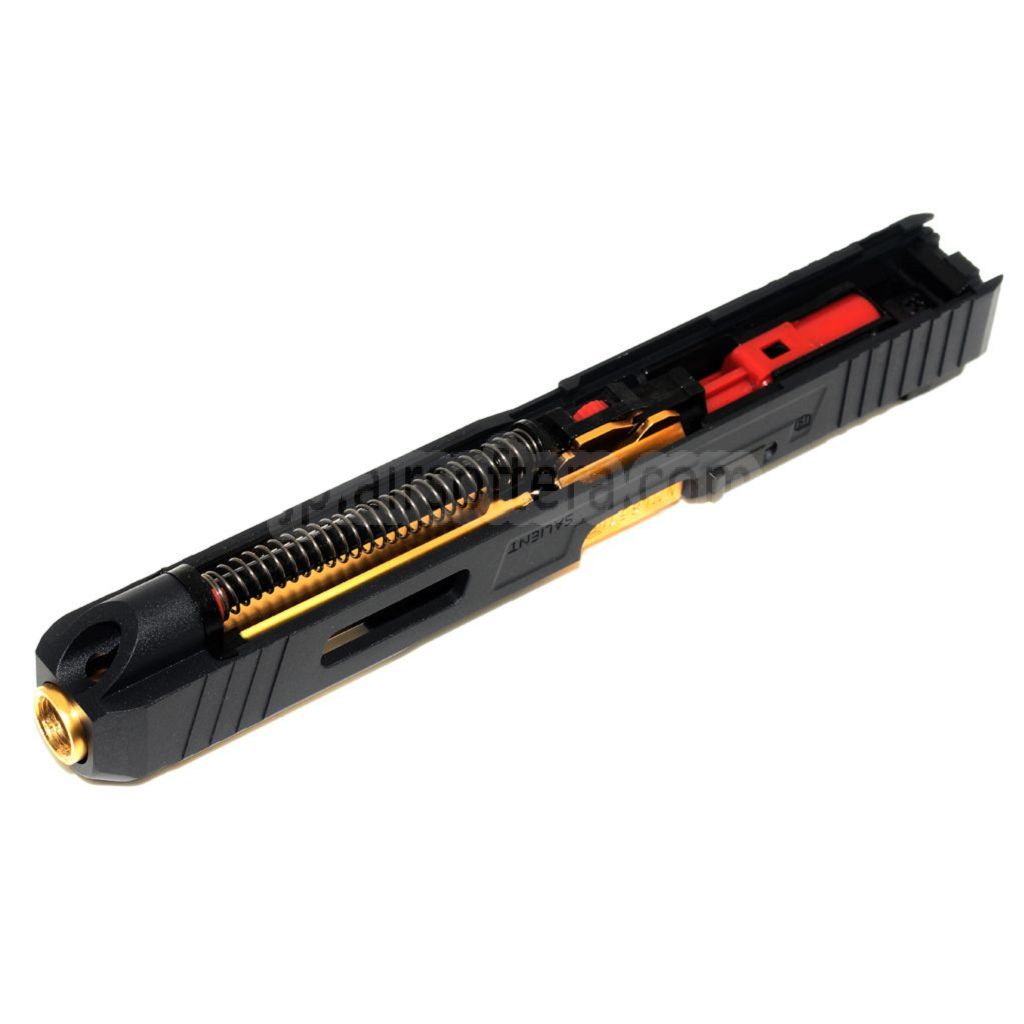 EMGライセンス取得済み SAI™ Tier One コンペティション コンプリートアッパーキット ゴールドバレルスライドセット AW WE EMG BLU G17 G34 GBBピストル対応 ブラック