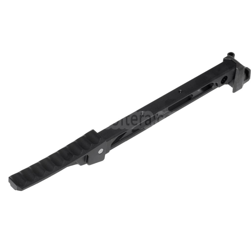 5KU 198mm AB-8スタイル 折りたたみ式バットプレートストック付き D-Boys GHK LCT CYMA AKシリーズライフルに適合エアソフトガン ブラック