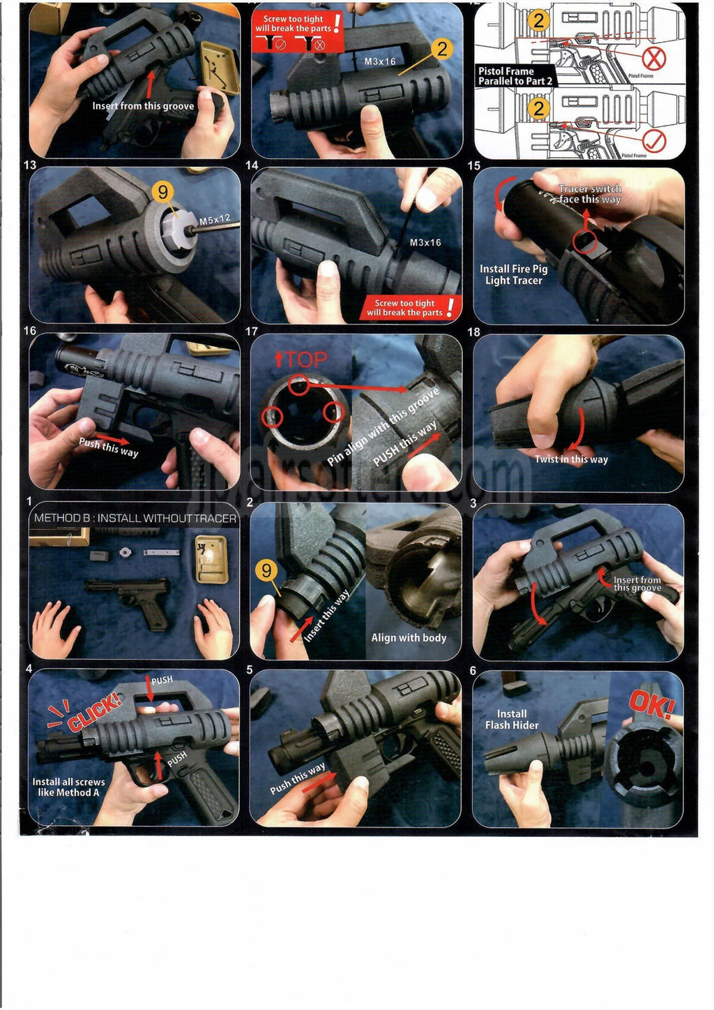 Show Guns Tactical SG ビームスプレーキット タイプA ACTION ARMY AAP-01シリーズ GBBピストル エアソフトガン対応