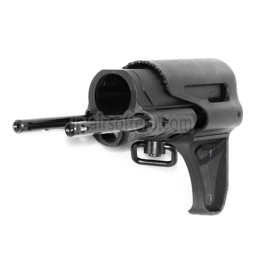 APS CRS PDWスタイル 折りたたみ式ライフルストック M4/M16 AEGライフル対応 ブラック