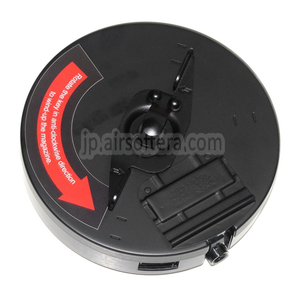 KING ARMS 450発ドラムマガジン 東京マルイ KING ARMS トンプソン M1A1 M1928 シカゴシリーズ AEG ライフル エアソフトガン対応 ブラック