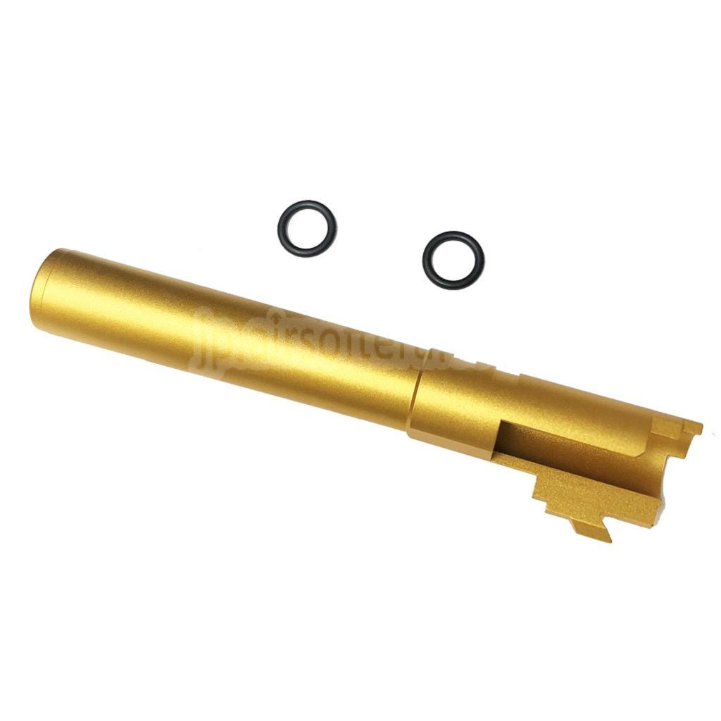 5KU 5インチ 123/127mm CNCアルミアウターバレル+11mm CW ARMORER WORKS AW WE-TECH 東京マルイ HI-CAPA 5.1 GBBピストルに適合 エアソフト