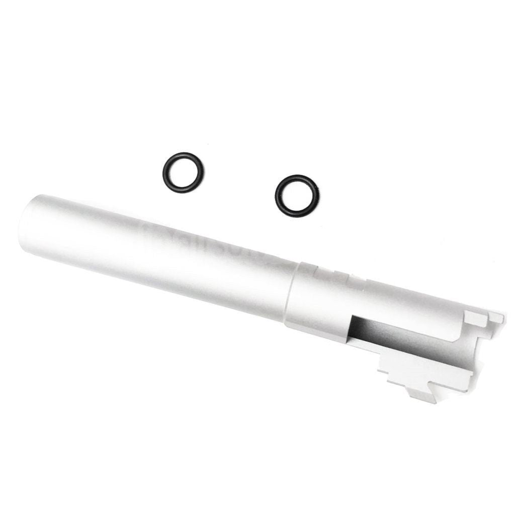 5KU 5インチ 123/127mm CNCアルミアウターバレル+11mm CW ARMORER WORKS AW WE-TECH 東京マルイ HI-CAPA 5.1 GBBピストルに適合 エアソフト