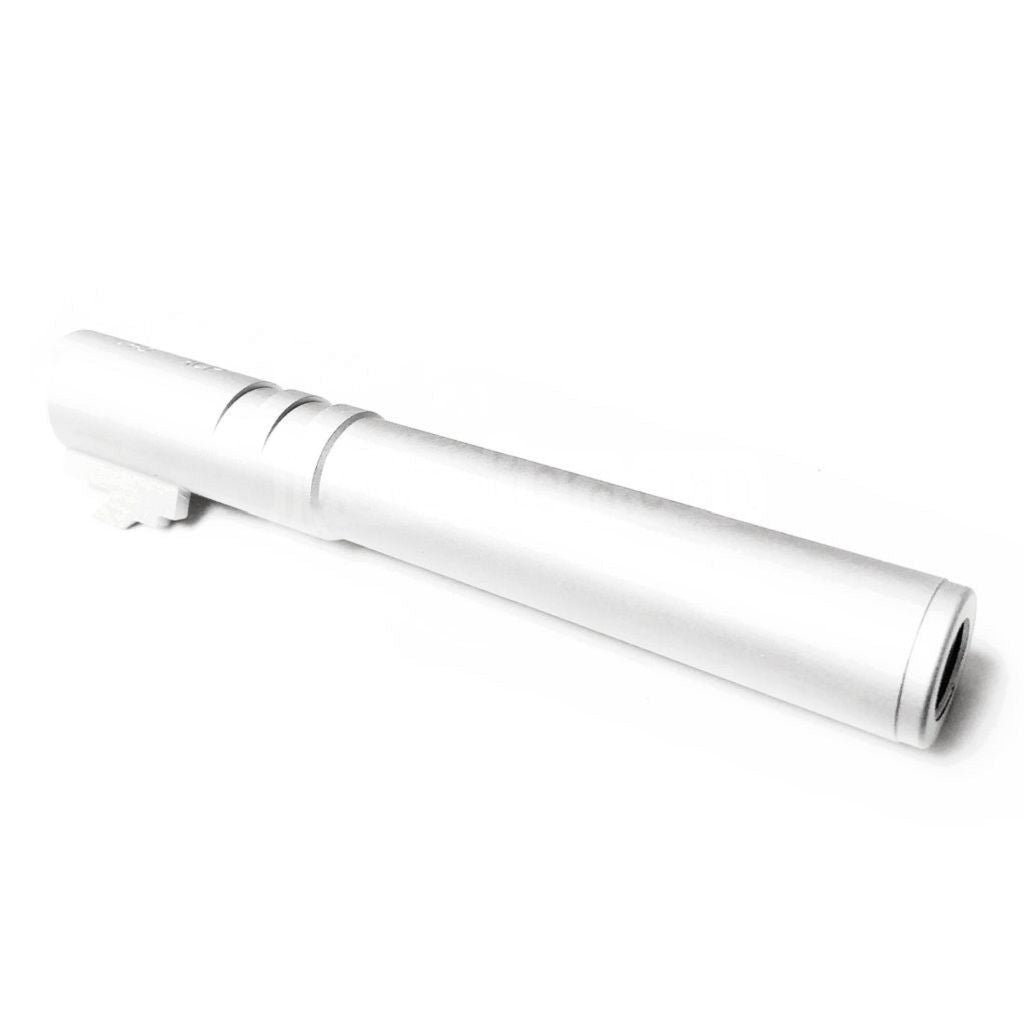 5KU 5インチ 123/127mm CNCアルミアウターバレル+11mm CW ARMORER WORKS AW WE-TECH 東京マルイ HI-CAPA 5.1 GBBピストルに適合 エアソフト