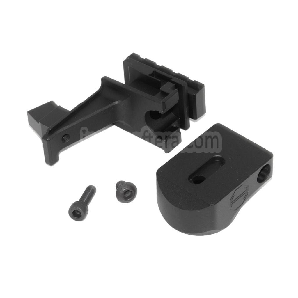 5KU   バッファー チューブと M1913 20 mm レール AK から M4 ライフル ストック アダプター   東京マルイ AKM GBB ライフルに最適 ブラック