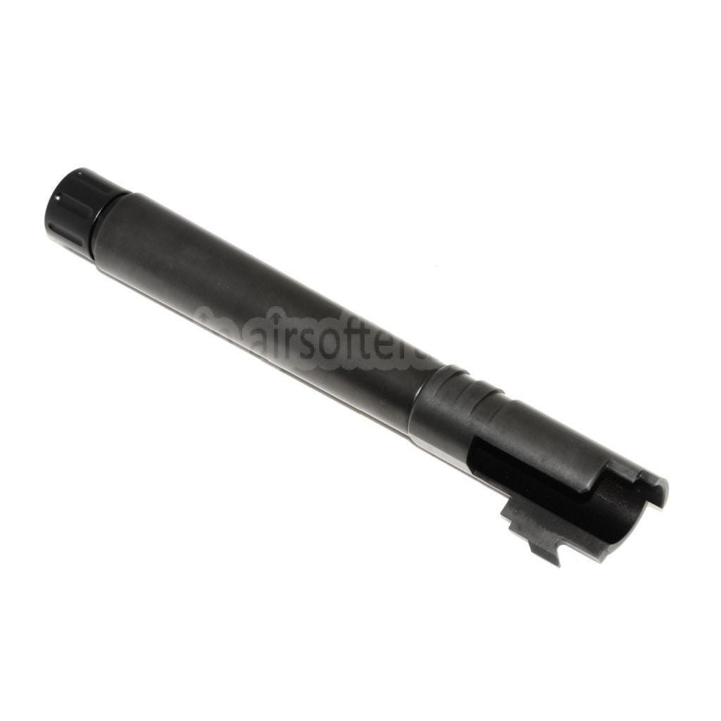 AIP 123mm/127mm スレッドアウターバレル アダプター&カバー付き 東京マルイ HI-CAPA 5.1 GBBピストル対応 ブラック