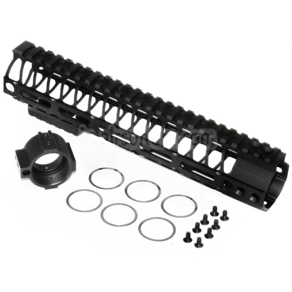 CYMA 256mm 10インチ M-LOK RAS ハンドガードレールシステム CYMA VFC GHK 東京マルイ M4 M16 シリーズ AEG ライフル エアガン対応 ブラック