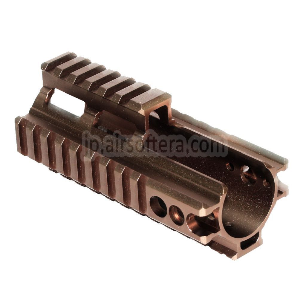 CNCアルミ製 125mm 4面レールハンドガードレールシステム DOUBLE BELL BY-805 VFC WE-Tech 東京マルイ SCARシリーズ AEG GBBライフルに適合