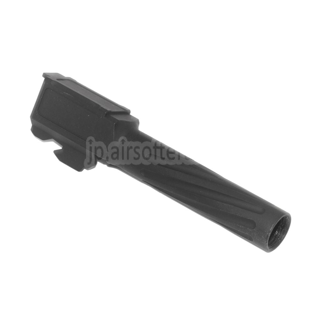 APS EMG 98mm/112mm フルートスパイラルアウターバレル +12mm CW APS EMG F1 FIREARMS BSFシリーズ GBBピストル エアソフトガン ブラックに適合
