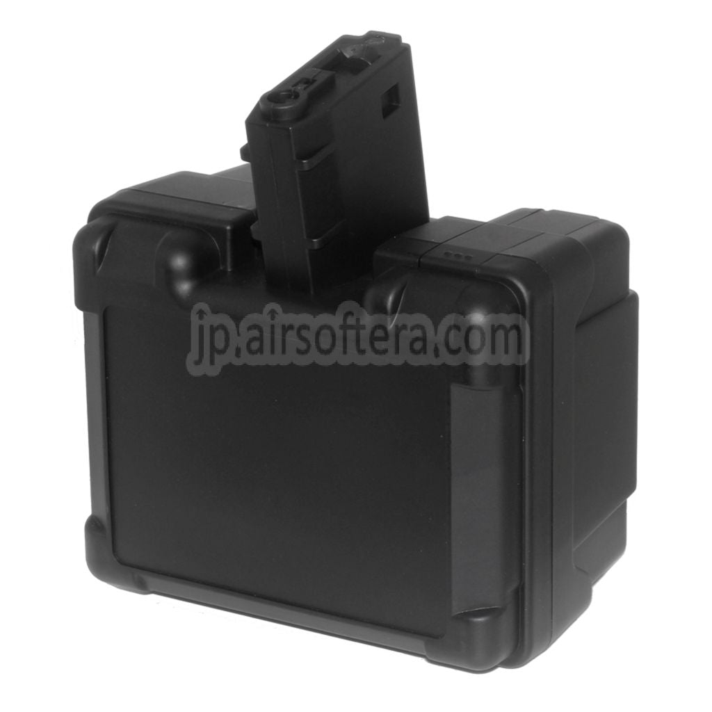 2600発電動ドラムマガジン M4 M16シリーズAEGライフル対応 ブラック