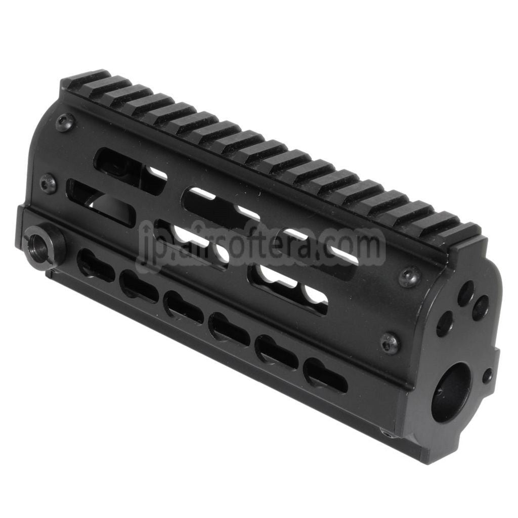 GOLDEN EAGLE 170mm FightLite MCR Keymod RASハンドガードレールシステム（東京マルイ JG6661 M4シリーズ電動ガン対応）ブラック