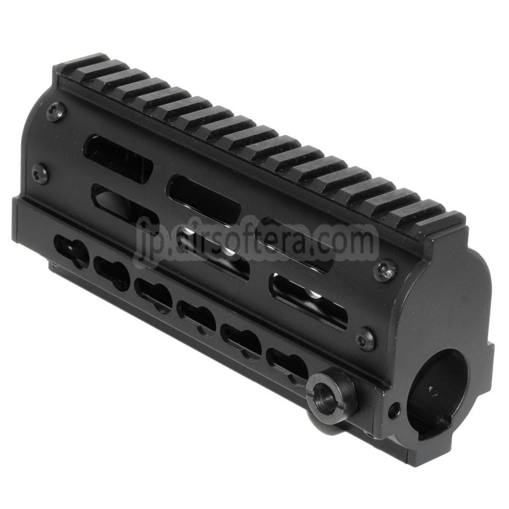 GOLDEN EAGLE 170mm FightLite MCR Keymod RASハンドガードレールシステム（東京マルイ JG6661 M4シリーズ電動ガン対応）ブラック